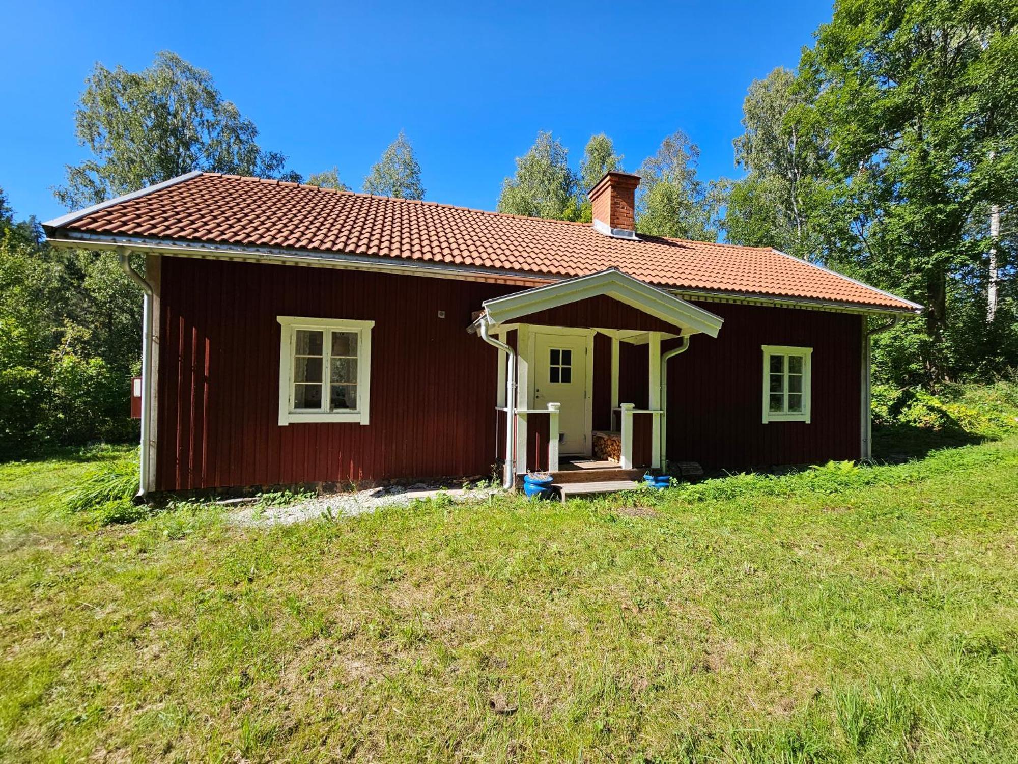 Romme Stugby Hotel Borlange Bagian luar foto