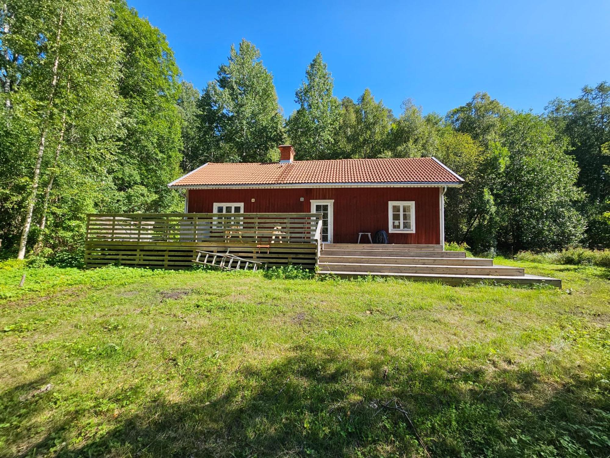 Romme Stugby Hotel Borlange Bagian luar foto